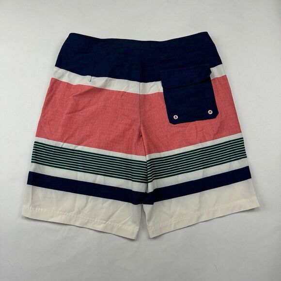 American Eagle Men’s Multicolor Striped Board Shorts Sz M (32") Stretch Pockets - Picture 8 of 9